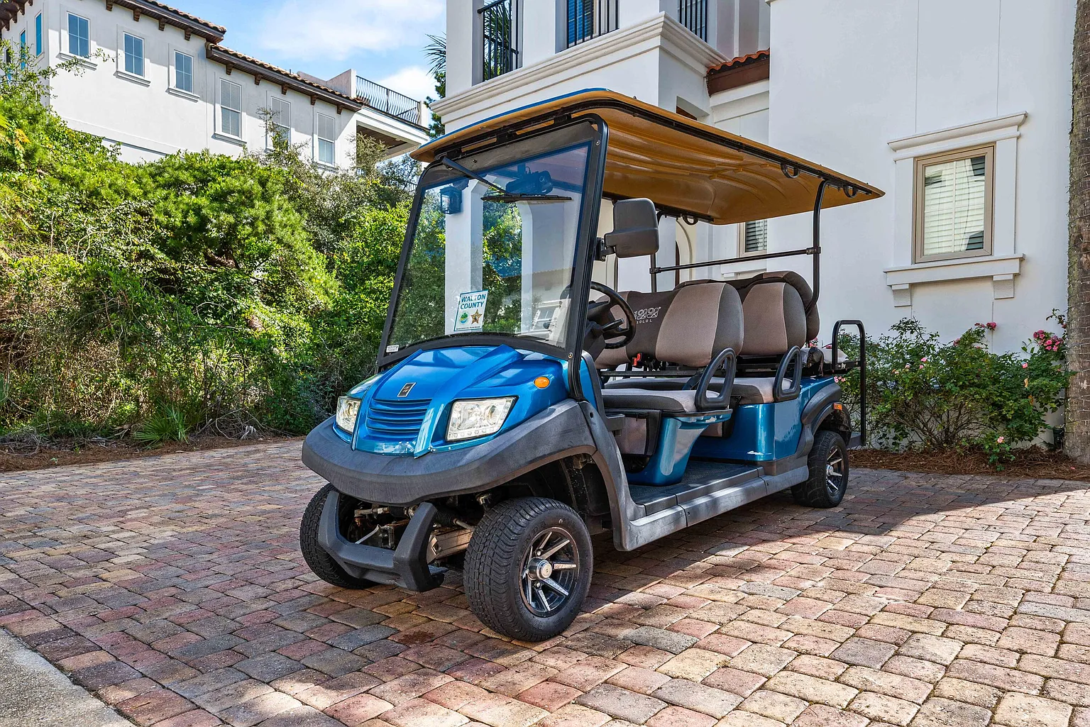 Golf cart at the vacation home